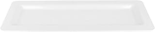 G.E.T. 21 1/2" x 8 1/4" White Milano Rectangular Display Melamine Tray