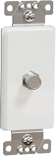 by Schneider Electric Square D X Series CATV F Coupler Decorator Strap, Standard, Matte White