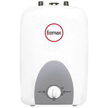 1.5-Gallon Mini Tank Electric Water Heater by Eemax – 12.50 x 11.00 x 10.00 inches, 1.5 gallons, Plastic, White, Model EMT1