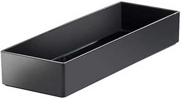 Cal-Mil 1397-13M Tray for Ice Housings for The Ultimate Salad Bar, 3" Height, 7" Width, 20" Length, Melamine, Black (Pack of 2)