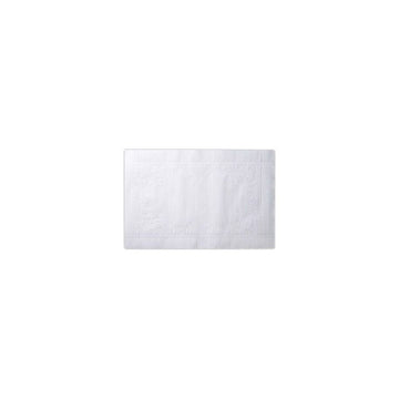 Lapaco 10" x 14" White Embossed Paper Placemat by AEP – Large, Paper, White, Pack of 1000, Model 200-003
