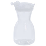Plastic Carafe with Lid by HUBERT – 0.6 liters, Plastic, Clear, Model T/NECA306C-1-00
