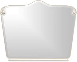 Michael Amini Camellia Field Caramel Wall Mirror, Elegant Design, Frameless Style, Perfect for Bedrooms and Living Spaces, Enhance Room Brightness and Visual Appeal