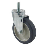 1/2 in Threaded Stem Caster with 5 in Wheel by Kason – stainless-steel, Model 6C525022PPPG