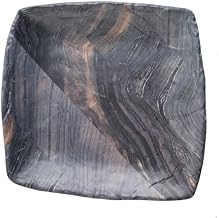 Tablecraft 10023 Serving Tray, 15" x 14-1/2", Square, Melamine, Barnwood Pattern, 4 Each per case