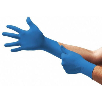 Glove TOUCHNTUFF 92-675 Nitrile SZ M 100PK by Ansell – Medium, Nitrile, Blue, Model 565717