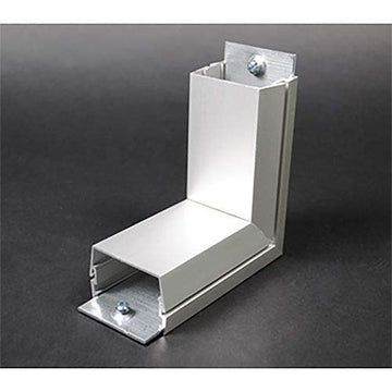 Internal Elbow by Wiremold – 4"L x 4"W x 3"H, Aluminum, Model AL2417*