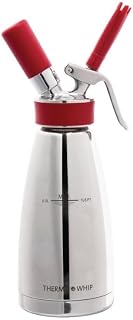 iSi Thermo Whip (1 Pint) - Stainless Steel Vacuum Insulated Food Whipper for Warm & Cold Sauces, Espumas, Desserts, Whipped Cream - Professional Kitchen Tool for Restaurant or Home Use