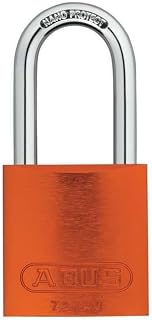 ABUS Orange 72/40HB40 Lockout Tagout Padlock w/ 1.5" Shackle, 12 Pack | Keyed Alike, 12 Padlocks with 24 Keys
