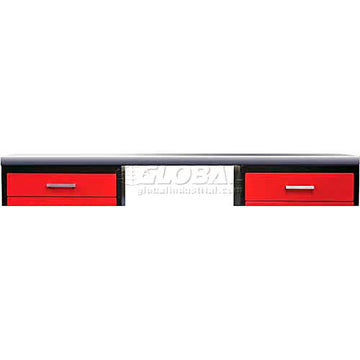 12 Gauge Steel Workbench Top by Hallowell – 24"L x 60"W x 2"H, Steel, Gray, Model FKWT6024S-ME