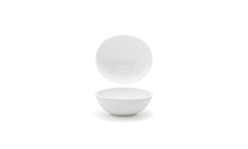 Ellipse Bowl by Front of the House – 2" H x 4.75" W x 5.25" L, 10.0 ounces, Porcelain, White, Pack of 12