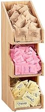Cal-Mil 2053-60 Condiment Organizer, 3 Compartments, 16" Height, 7" Width, 6.75" Length, Bamboo