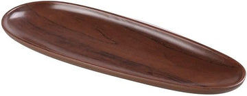 Yanco WL-216 Woodland Oval Plate, Wood-Grain - Pack of 12