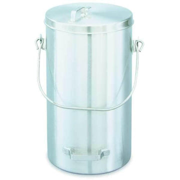 S/S Covered 20 Qt Ice Cream/Tote Pail w/Handle by Vollrath – 20.0 quarts, Stainless Steel, Silver, Model 59200