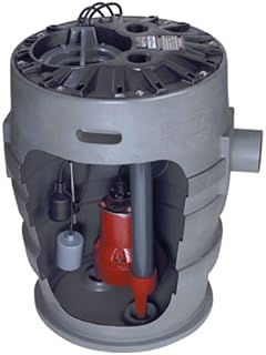 Liberty Pumps P373LE41 Sewage Pump System, 4/10HP, 115V, 3" discharge, 21"x30" basin