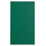 Hoffmaster 180537 Dinner Napkin, Regal Embossed, 2-Ply, 1/8 Fold, 17" Length x 15" Width, Hunter Green (8 Packs of 125)