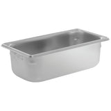 4" Deep Super Pan V™ Stainless Steel Third-Size Steam Table Pan by Vollrath – 1/3-Size, 8.3 quarts, Stainless Steel, Silver, Model 30342
