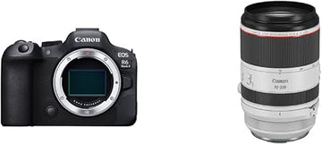 Canon EOS R6 Mark II Body with Stop Motion Animation Firmware with RF 70-200mm F2.8 L is USM Lens, Telephoto Zoom Lens, 3792C002
