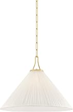 Mitzi H1076701L-AGB Merida - 1 Light Pendant - 16.5 Inches Tall and 22 Inches Wide - Aged Brass