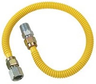 BrassCraft ProCoat 3/8 in. FIP x 1/2 in. Dia. MIP 12 in. Stainless Steel Connector