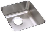 Elkay ELUH1212 Lustertone Classic Single Bowl Undermount Stainless Steel Sink, 7.00 x 14.50 x 14.50 inches