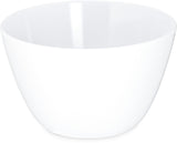 Kingline Reusable Plastic Bowl Soup Cup for Home and Restaurant by Carlisle FoodService Products – 8 oz, 200.0 milliliters, Melamine, White, Pack of 48