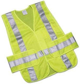 AbilityOne 8415015984875 - Class 2 ANSI 107-2010 Compliant Safety Vest - Front Closure w/Pockets - OSFA - Yellow/Lime/Silver Trim