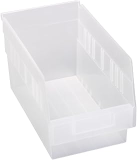 QUANTUM STORAGE SYSTEMS SHELF BIN CLEAR 11-5/8in x 6-5/8in x 6in