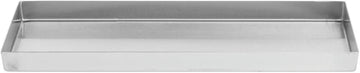 Food Merchandising Pans with Tapered Corners Stainless Steel Deli Display Pan - 15"L x 6"W x 1"D
