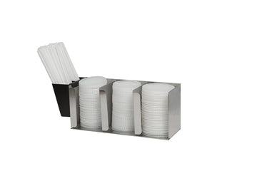 Lid Organizer with Adjustable Dividers for Restaurants and Fast Food by San Jamar – 0.0 ounces, Plastic, Silver, Model L1014