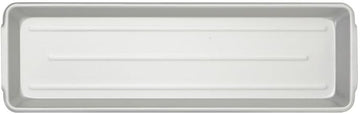 Ribbed Aluminum Meat and Seafood Pan with Handles - 27"L x 8 1/2"W x 2"H