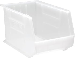 QUANTUM STORAGE SYSTEMS K-QUS260CL-2 2-Pack Ultra-Stack and Hang Bins, 18 inch x 11 inch x 10 inch, Clear