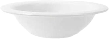GET B-127-DW Diamond White Bowls, 12 Oz, 7.25" Diameter x 1.75" Deep Melamine Bowls, White, Narrow Rim, Case of 2 Dozen