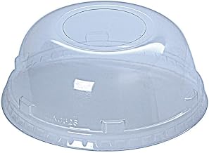 Kal-Clear/Nexclear Drink Cup Lids Squat Dome Lid with 1.75 Hole Fits 32 oz Cold Cups Clear 500/Carton
