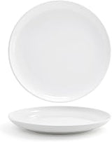 Front of the House DDP014WHP23 Harmony Round Plate, 10" Diameter, 1" Height, Porcelain (Pack of 12)