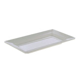 Platter Rectangular White Melamine - 14" L x 8" W x 1 1/2 H by HUBERT – Large, Melamine, White, Model H0014-WHITE
