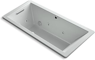 Kohler K-1822-XHGH-95 Underscore Rectangle Bathtub, Ice Grey