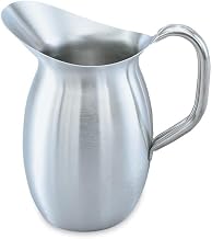 Vollrath 82040 Satin Finish S/S 4.13 Quart Bell-Shaped Pitcher