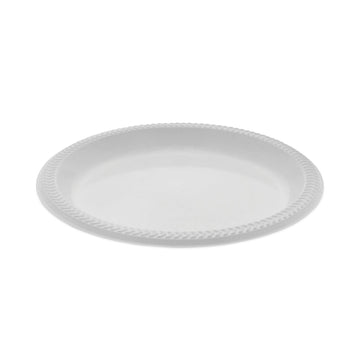 Pactiv Meadoware Impact Round Plate White by Pactiv Corp. – Medium, Polystyrene, White, Pack of 400, Model YMI9