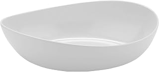 G.E.T. B-192-W Large Oval Melamine Serving Bowl, 6 Quart, White