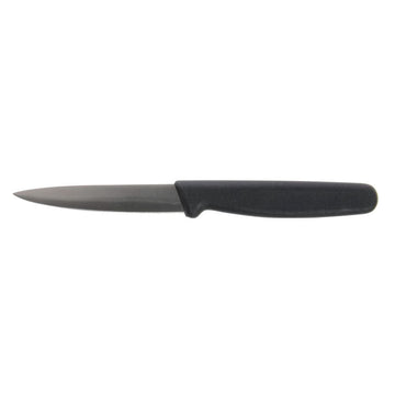 Stainless Steel Paring Knife with Black Polypropylene Handle - 3 1/2"L Blade by HUBERT – Stainless Steel, Silver, Model 191538027093