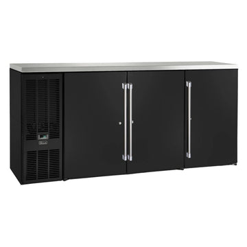 BBSN72 72" W Narrow Door 3 Section Back Bar Cabinet by Perlick – Commercial Grade