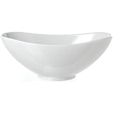 M138OV-NW Modernist Collection Oval White Melamine Bowls 13"L x 8"W x 4.5"H by Elite Global Solutions – 13 ounces, Melamine, White, Model 848552004509