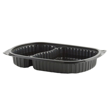 4540712 21 & 10 Oz 2 Compartment Container - 250 / CS by Anchor Packaging – 10.0 ounces, Polypropylene, Black Base, Pack of 250, Model M712/4540712