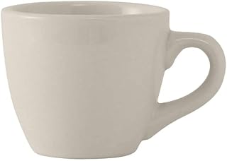 Tuxton TRE-035 Vitrified China Reno/Nevada Accessories Demitasse Cup, 3-1/2 oz, Eggshell (Pack of 36),