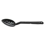 Perforated Black Polycarbonate Serving Spoon - 11"L by HUBERT – Medium, Polycarbonate, Black, Model 0410009.BLACK