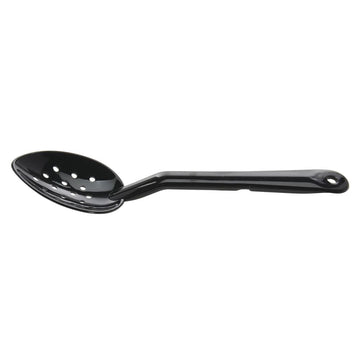Perforated Black Polycarbonate Serving Spoon - 11"L by HUBERT – Medium, Polycarbonate, Black, Model 0410009.BLACK