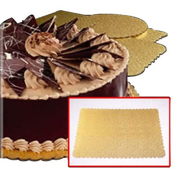 Vineland Packaging Double Wall Scalloped Corrugated Full Sheet Cake Board Gold by Vineland Packaging Corp – Paper, Gold, Model 16720