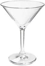 GET SW-1407-1-SAN-CL Plastic Martini Glasses, 10 Oz, Case of 2 Dozen