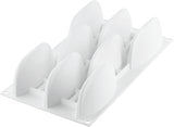 Silikomart r.l. Professional Vela 100 Silicone Mould 8 Cavities, White